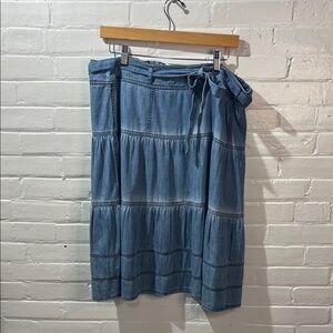Sundance Denim Tie Skirt